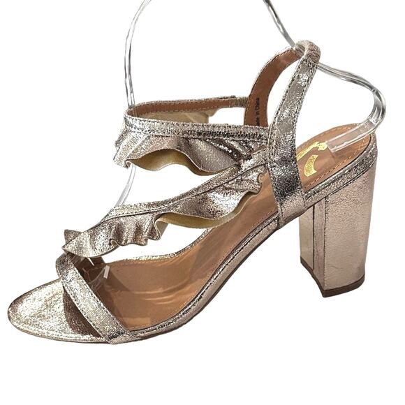 Report jitlada ruffles sandal Chucky block, heels, size 8 1/2 m - Picture 3 of 7